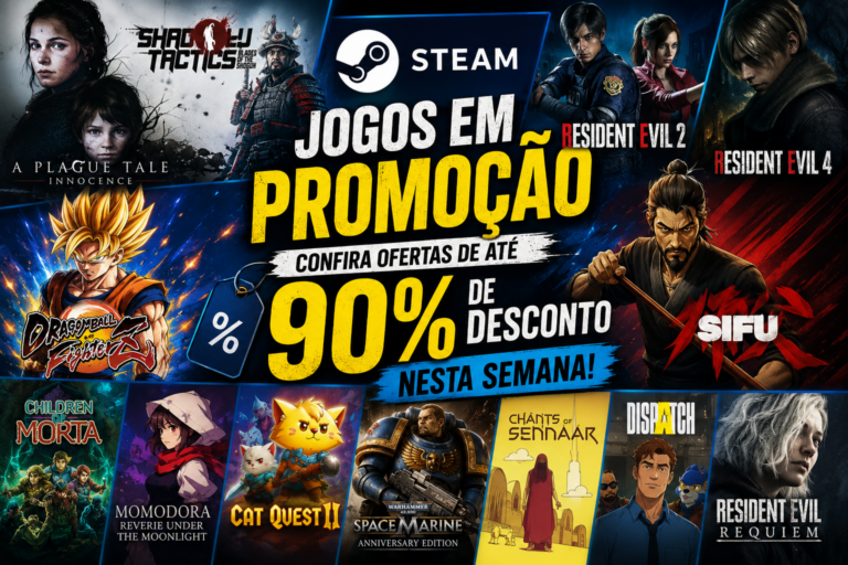 Jogos em promoção na Steam