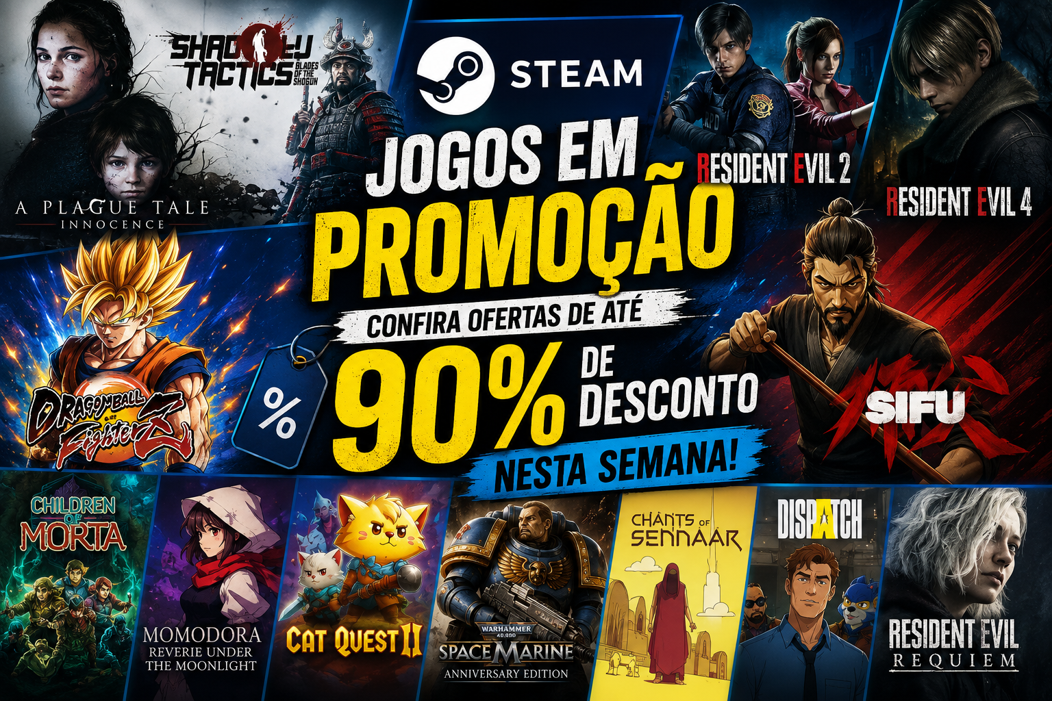 Jogos em promoção na Steam