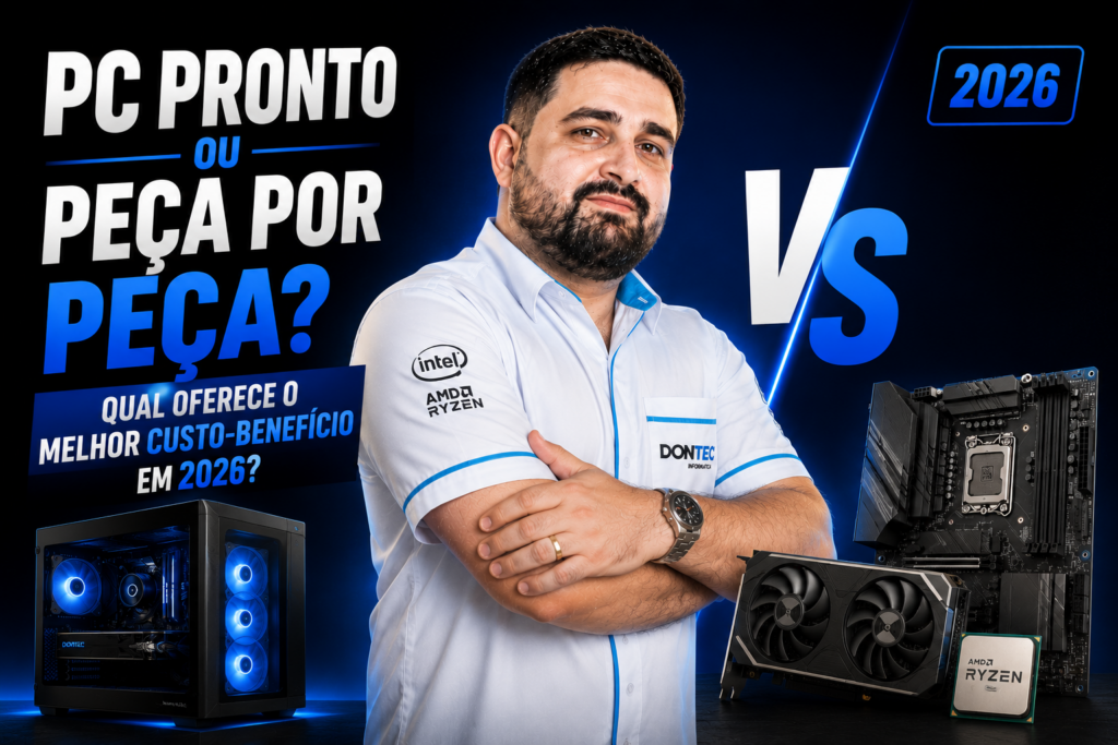 PC pronto ou montado peça por peça
