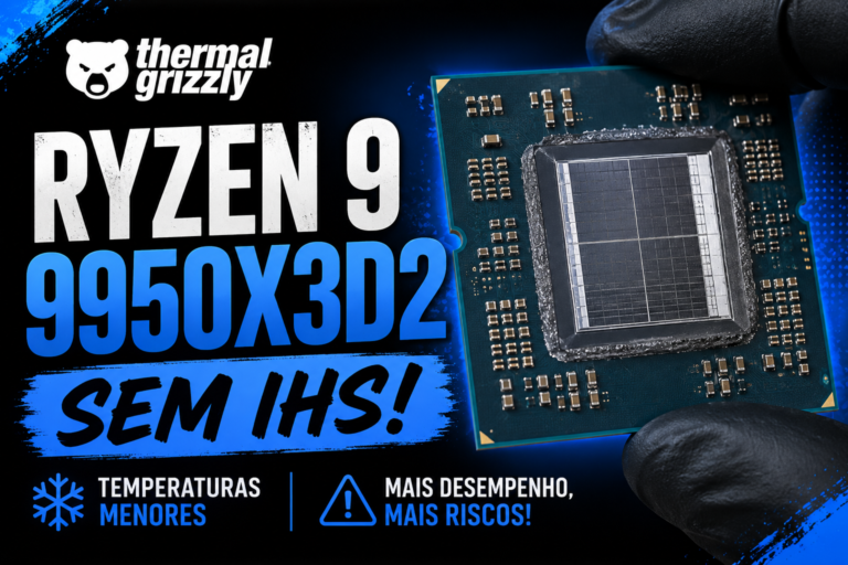 Ryzen 9 9950X3D2 sem IHS