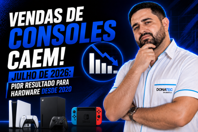 vendas de consoles em julho de 2026
