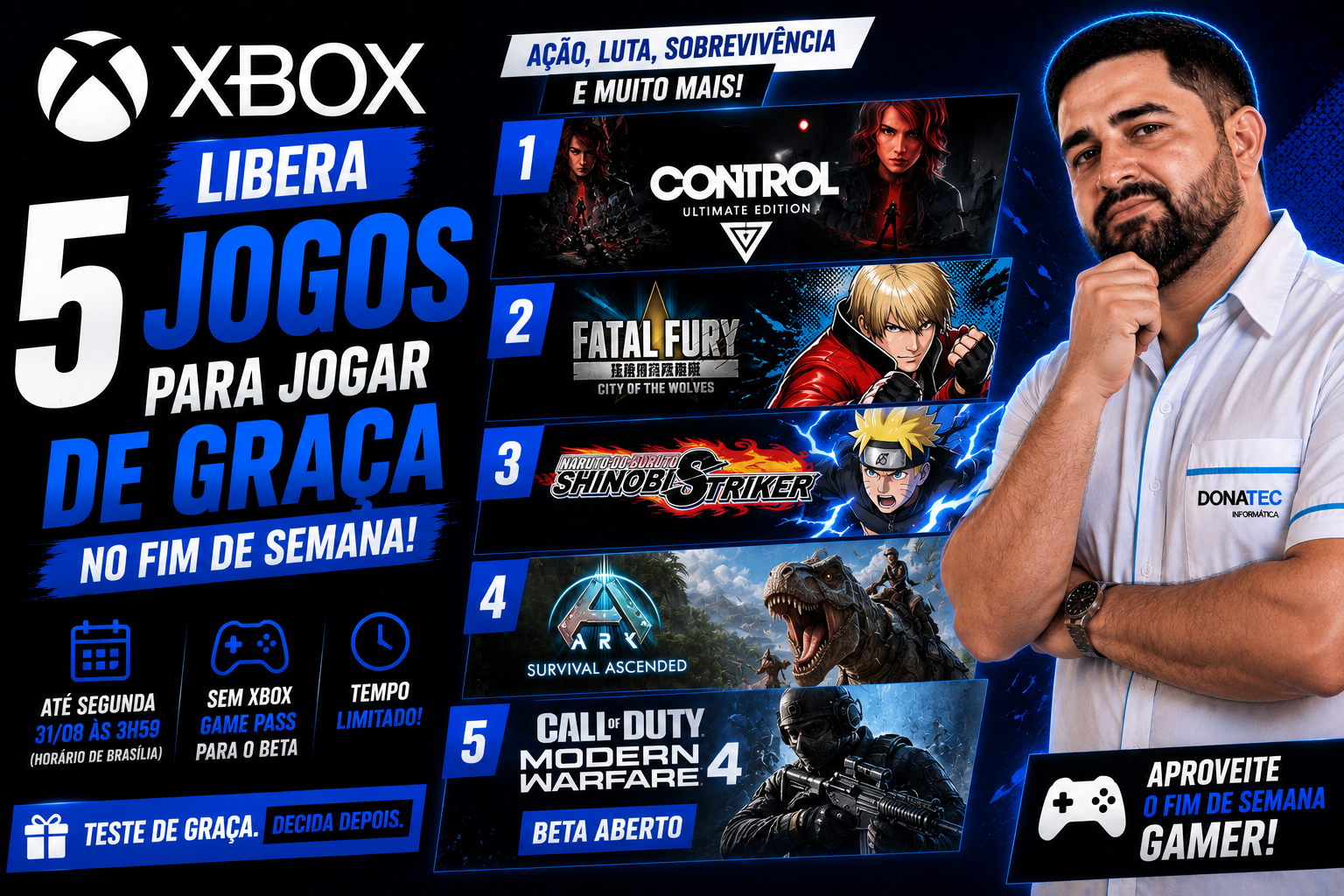 jogos grátis Xbox