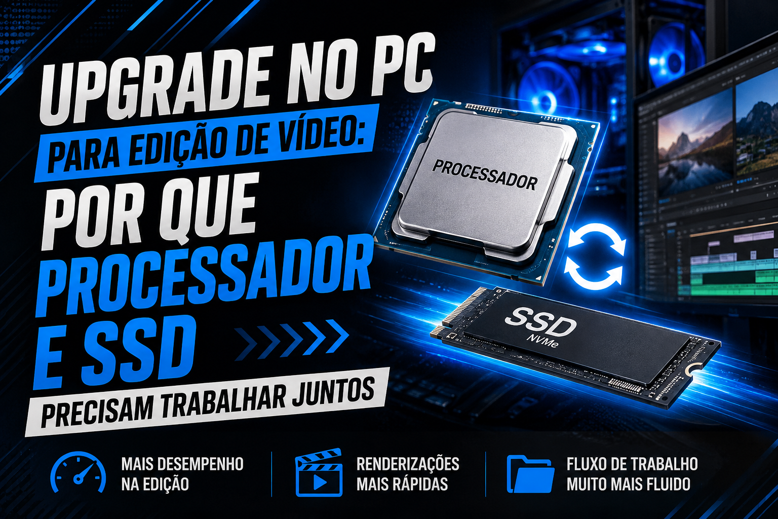 upgrade de PC para edição de vídeo